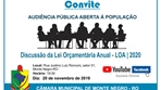 Câmara covida a população para discussão da "LOA 2020" para Monte Negro, RO